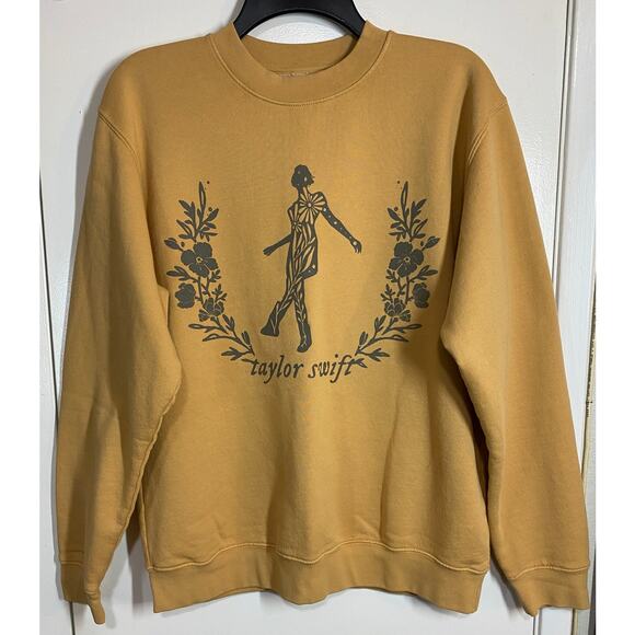 Taylor Swift Folklore The Still on That Tightrope Sweatshirt Gold Sz M - Picture 2 of 7